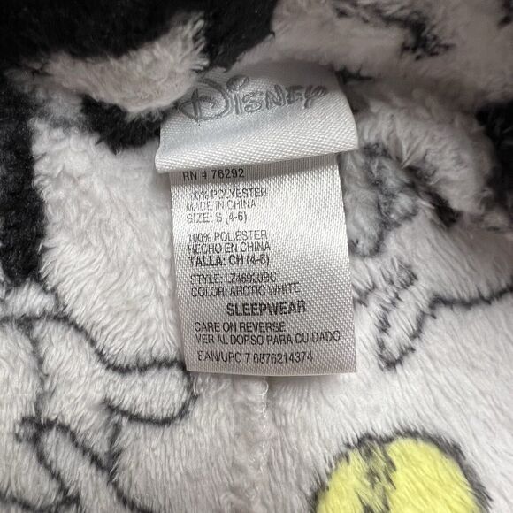 Disney Mickey Mouse Sleepwear Fleece Women's Small 4-6 White Pajama Pants - Picture 2 of 6